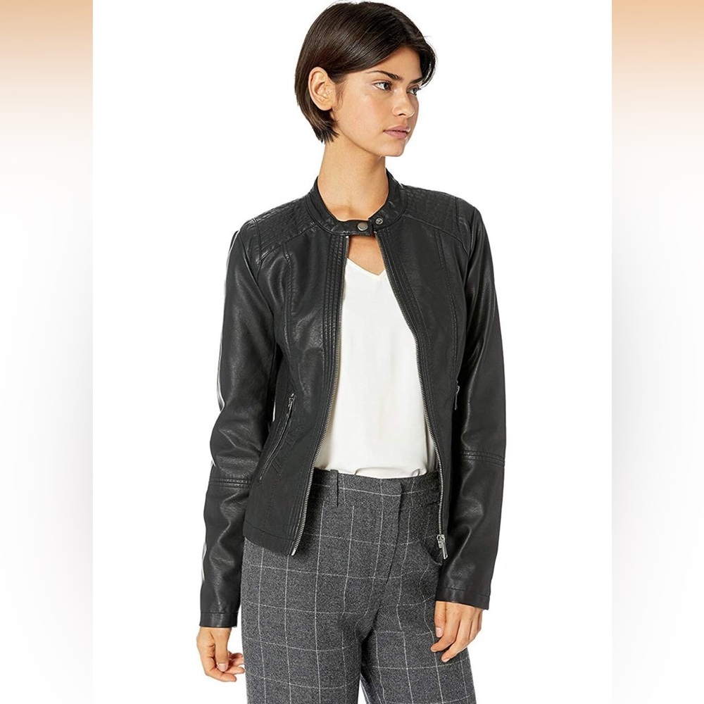 Sebby Collection Women’s Faux Leather Jacket NWOT